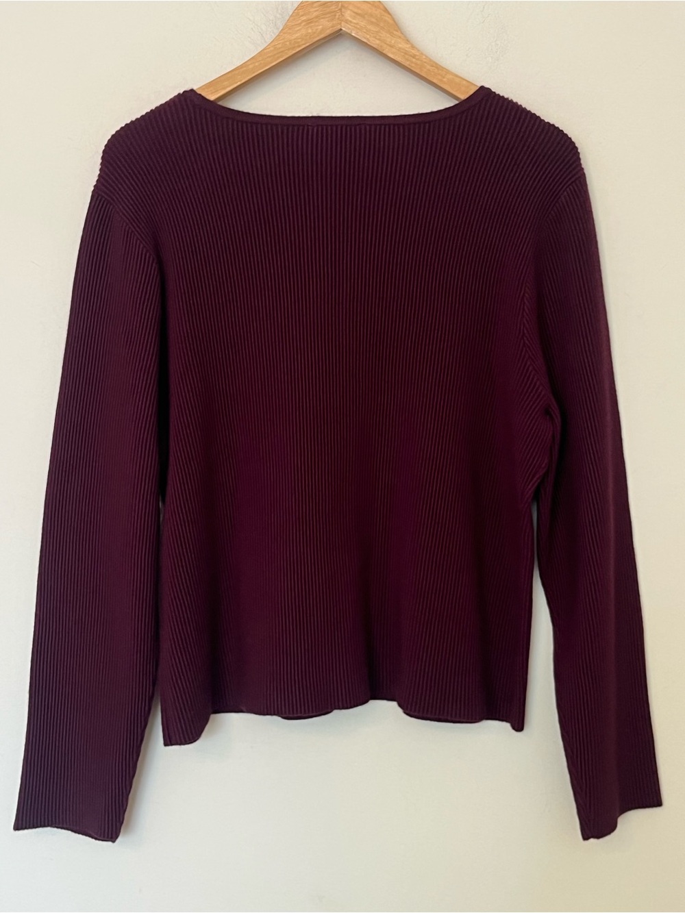 Bar III Ribbed Burgundy Cardigan XL NWT | Tell Me Lies Wardrobe - Picture 9 of 12